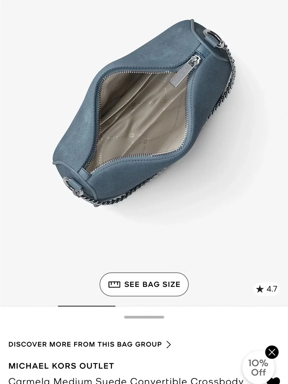 Michael Kors soft blue